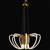 Φ600*H1500MM 60W 3000K brass coloured lamp head, white tube modern LED pendant lamp Made in China