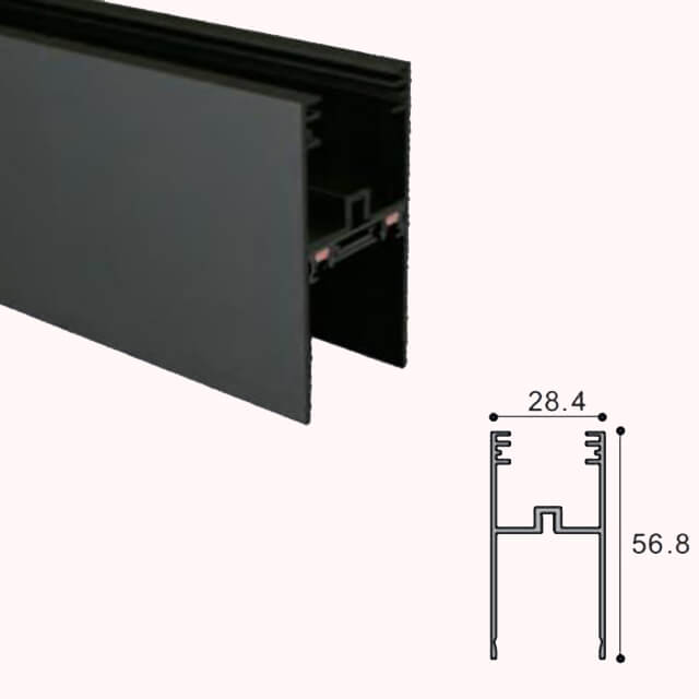 Magnetic Track Black Ip20 High Quality Magnetic Track Magnetic Led Track Lights System