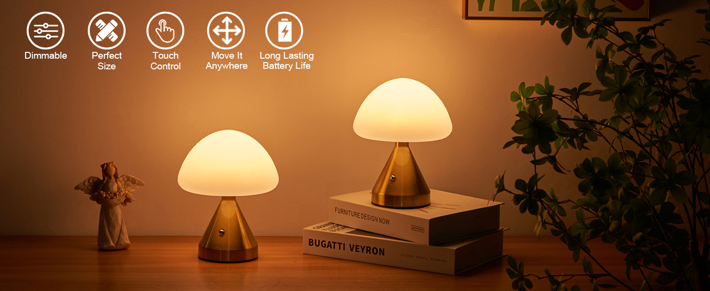 Cordless Small Mushroom Lamp (1)