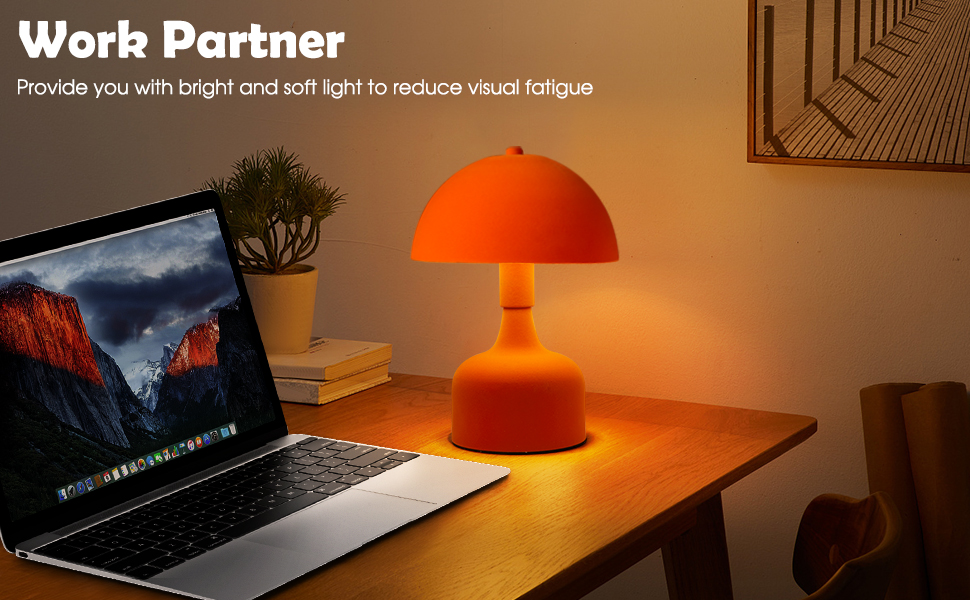Mushroom Lamp Bedside Table Lamp (4)