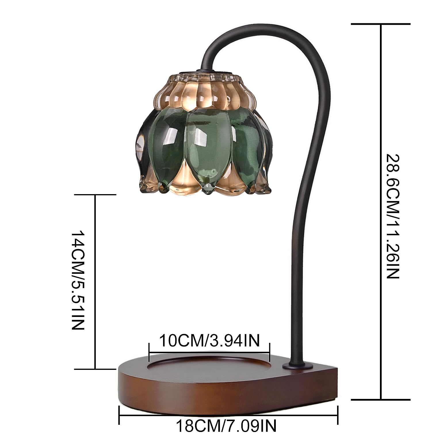  Candle Warmer Lamp - Electric Candle Lamps Timer Adjustable Height, Compatible with All Jar Candles, Gift for Mom, Dimmable Candle Warmer, Candle Holders for Home Decor