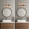 3 Lights Bathroom Vanity Light Over Mirror,Rose Gold Bathroom Light Fixtures with Warm/Neutral/White Light,Modern Vanity Light for Bathroom,Bedroom 