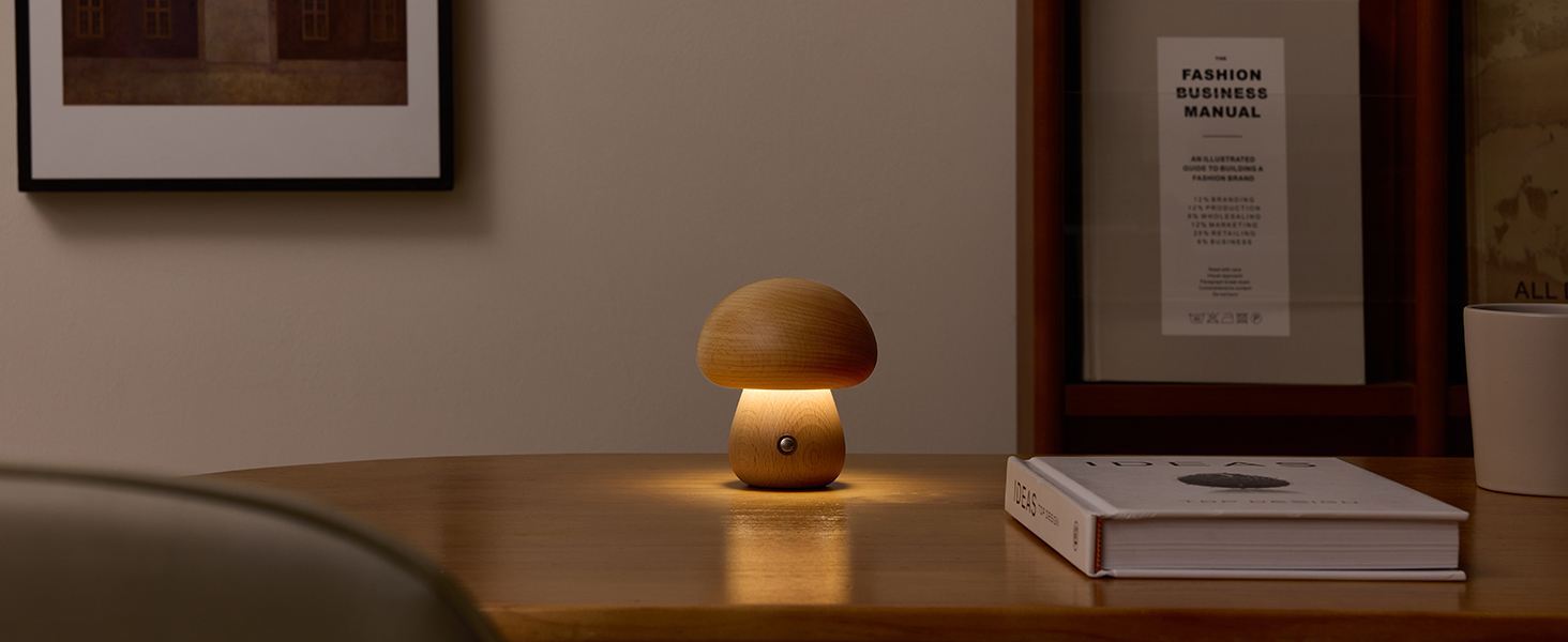 Wood Mushroom Lamp (7)