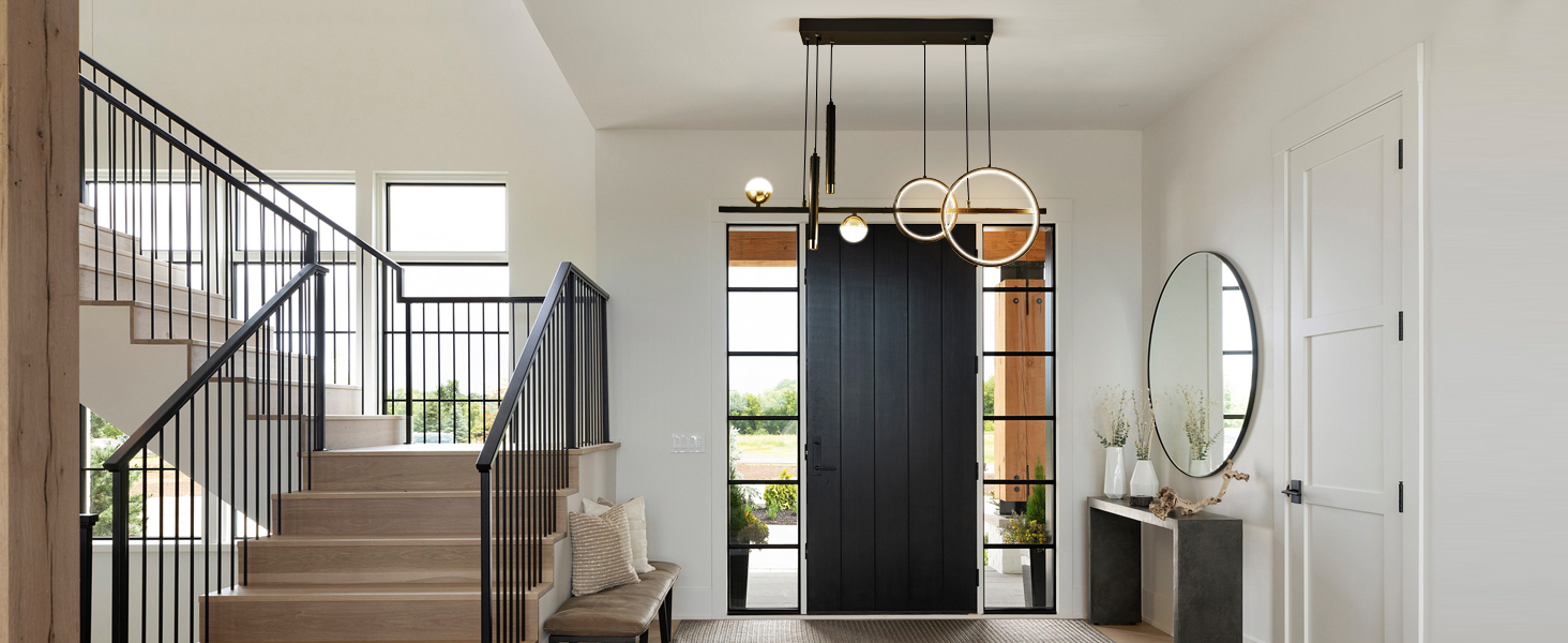 Modern Linear LED Chandelier (13)