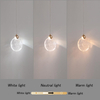 Crystal Pendant Lights for Kitchen Island, Gold Pendant Lights Kitchen Island with 3-Color Lights, Island Lights for Kitchen, Kitchen Island, Dining Room, Bedrooms 