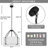 Drum Pendant Light 4Lights, Fabric Drum Pendant Lighting Fixture Drum Hanging Light Simple Modern Pendant Lighting for Dining Room Hallway Foyer 