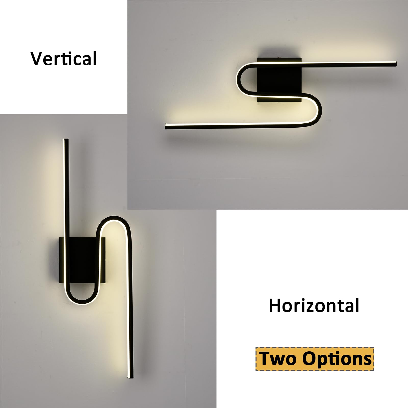 Modern Wall Sconce Light Led Sconces Wall Lighting Indoor Wall Light Sconces Cordless Bathroom Bedroom Wall Lights