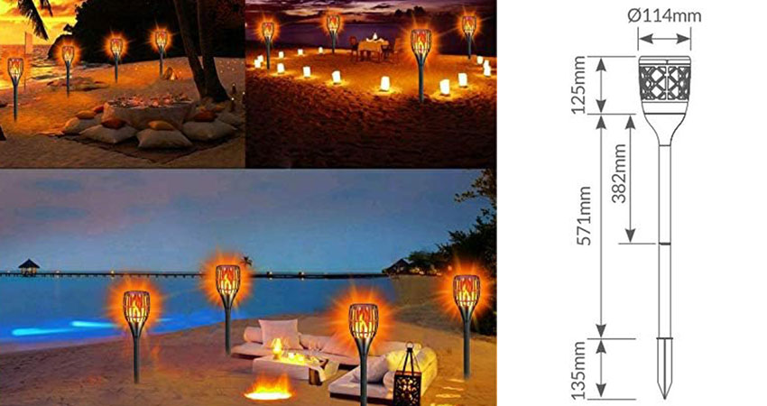 Solar LED Flame Light (3)