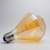 LED Vintage Diamond Shaped Light Bulb, Glass Nostalgic Amber Glow, 4W Tungsten Lamp, Warm Light 2200K LED Edison Light Bulbs for Living Room,Bedroom,Lamps,Night Light