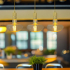 E14/E27 Amber Led Mood Light, Mushroom Ambient Light Bulb 4W 2200K Warm White 320LM,220-240V, Modern Stylish Style Vintage Edison Bulbs, Decorative Hanging Led Light Bulb for Home 