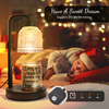 Candle Warmer Lamp with Timer, Dimmable Candle Warmer Lamp, Adjustable Height Candle Lamp, Electric Candle Lamp Warmer, Present for Mom Mother's Day Christmas Home Decor - Black 