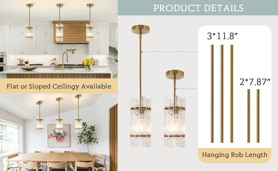 Modern Crystal Pendant Light for Kitchen Island (2)