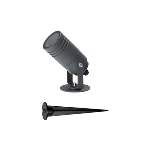 7W Black Modern Floor Lite 3000K Outdoor Floor Lite IP65 Waterproof H307mm