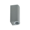 Grey LED modern square wall light H80mm GU10 head 35W Outdoor lighting IP44