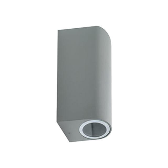 Grey LED modern square wall light H80mm GU10 head 35W Outdoor lighting IP44