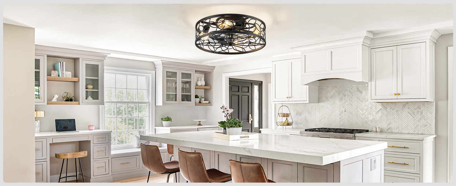 Caged Ceiling Fans with Lights (30)