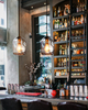 Pendant Lights Kitchen Island Modern Clear Glass Organic Globe Gold Kit Ceiling Hanging Light Fixtures Bar Counter Porch Patio Over Sink Dining RoomTable 7.6 Inch Height 