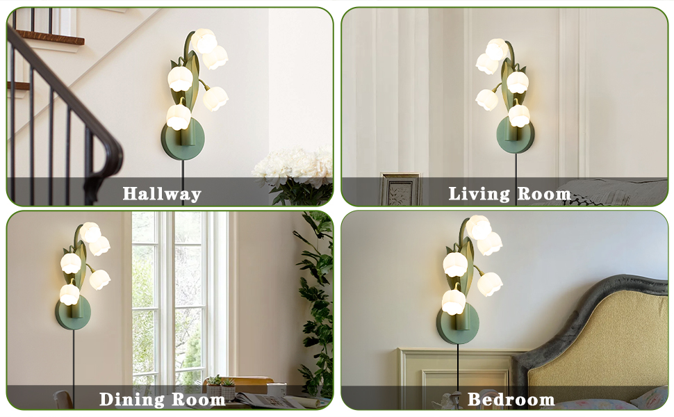 Vintage Plug in Wall Sconce (3)