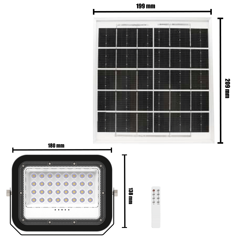 Lamp Size 40W Solar LED Flood Lights China Wholsale