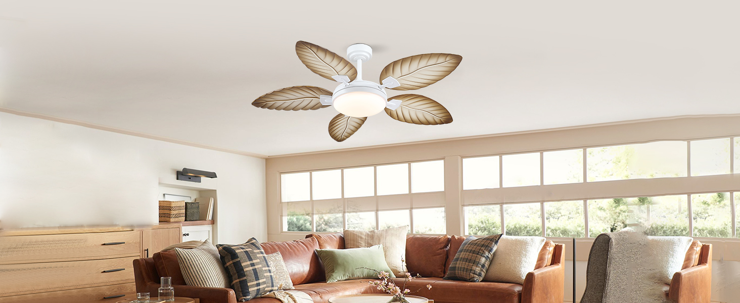 Tropical Ceiling Fans with Lights and Remote (20)
