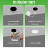 6W 3CCT Recessed LED Panel Light with CCT Switch | &Oslash;120mm
