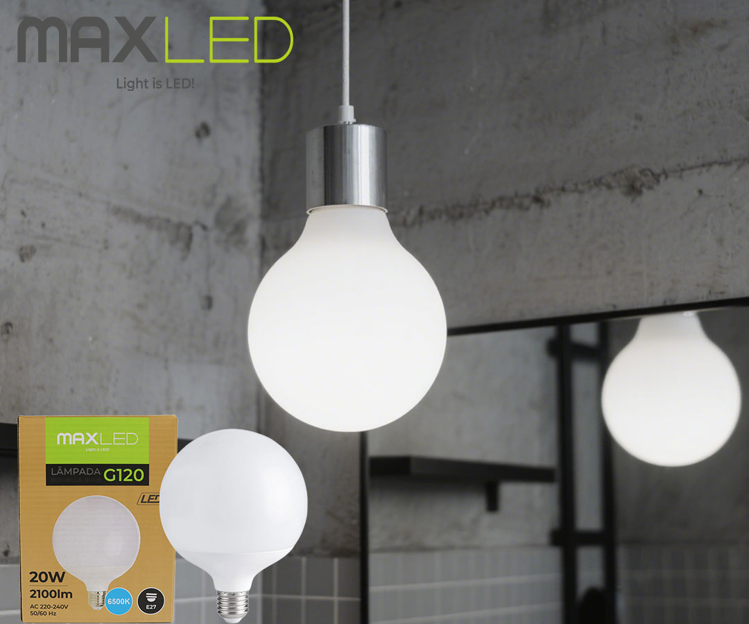 Small Power, Big Glow: G120 Bulb Achieves 160W-Level Brightness at 20W, 6500K Cool White Light Powers Multiple Scenarios