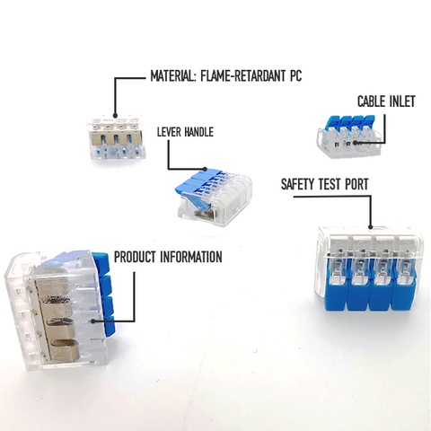 Electrical Terminal Clamp 4-Pole 414 China Wholesale Product