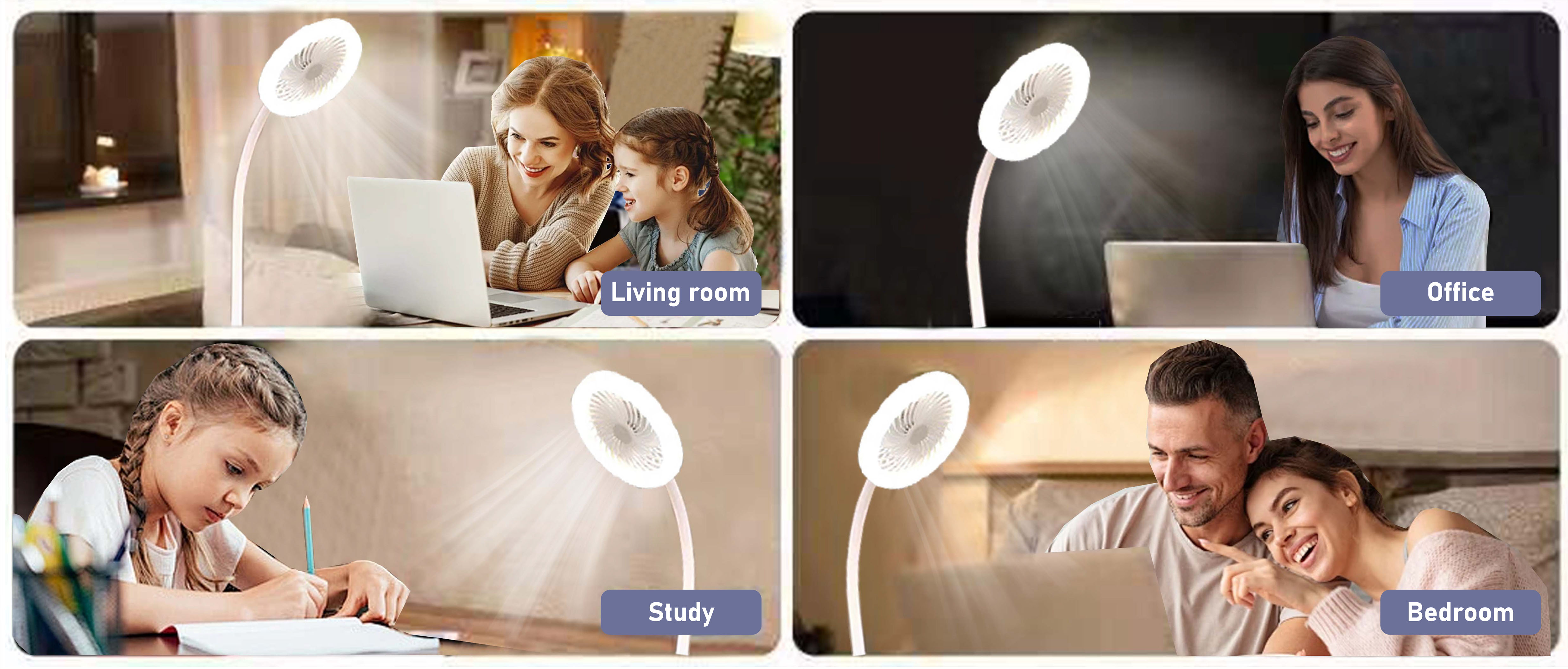 Floor Lamp with Fan Fan Light (4)