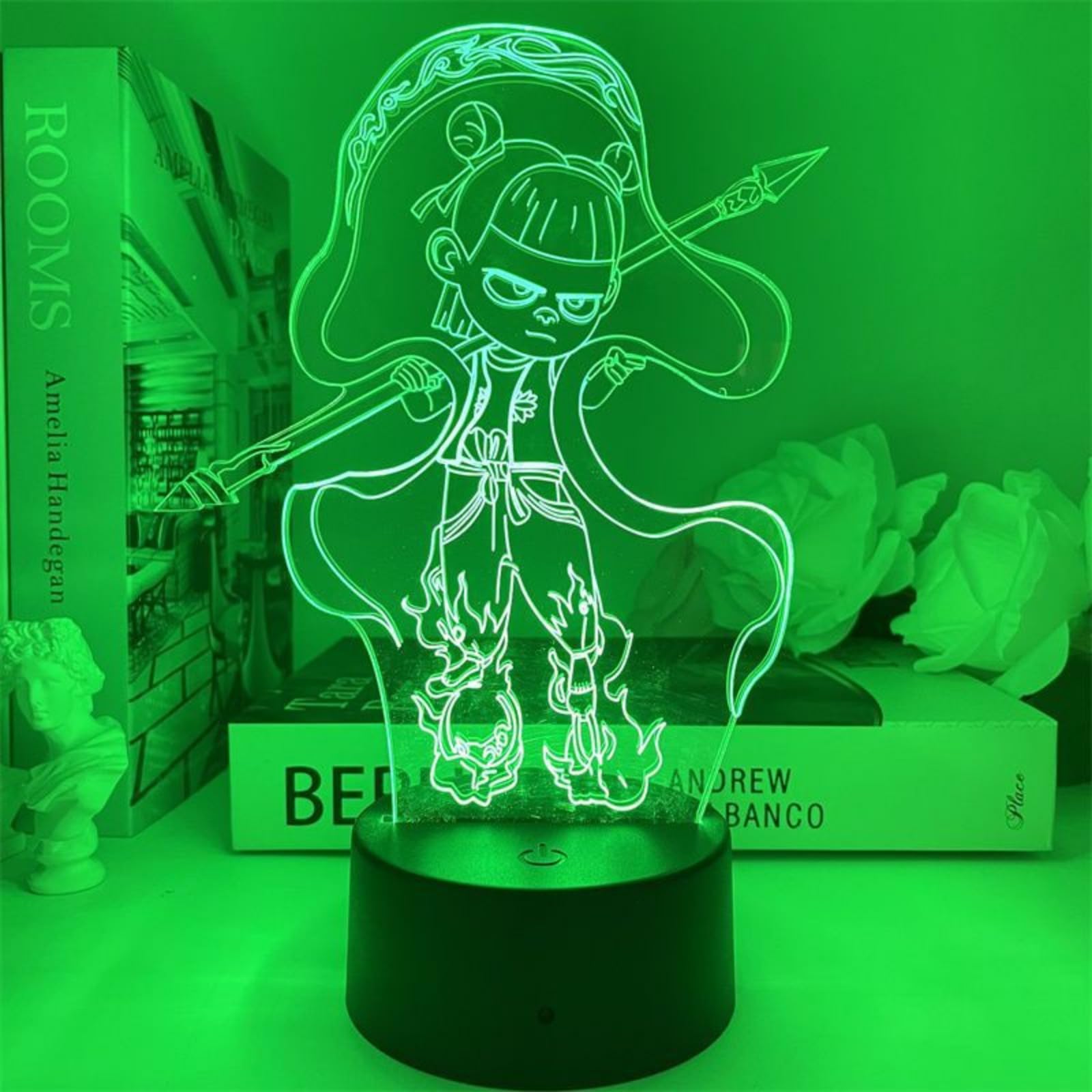 Nezha2 Bedroom Colorful Night Light - Snorder Table Lamp 
