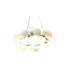 Milky White Glass LED Ring Pendant 25 Round Bulbs G9 Head
