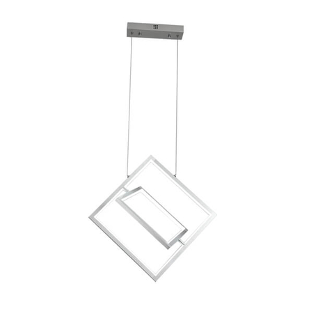 420+320Mm60W Single Colour Light Source Aluminium + Silicone Lighting Chandelier Modern Interior Ceilings