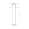 Modern Design LED Outdoor Lighting Double Head GU10 Bulb Excluded Outdoor Lighting