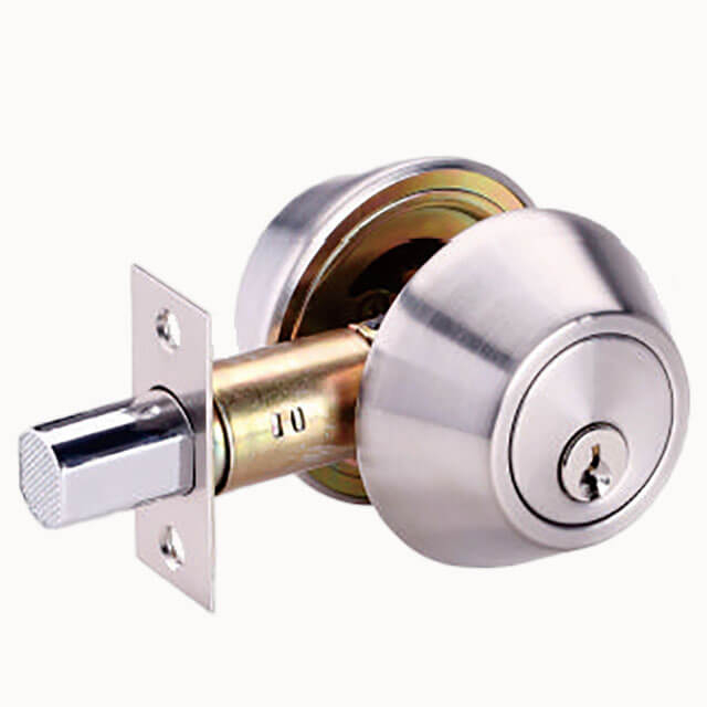 Stainless steel mechanical door lock with round handle made in China