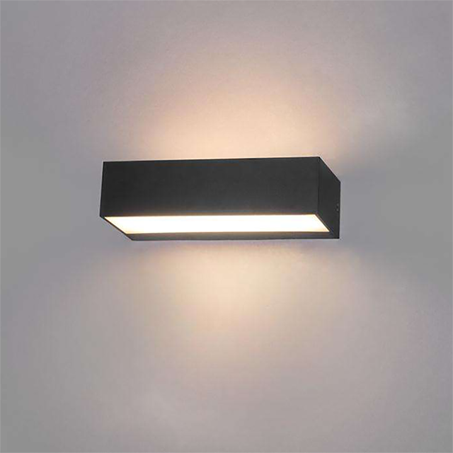 4000K White Dark Grey Outdoor LED Wall Light 9W 600LM