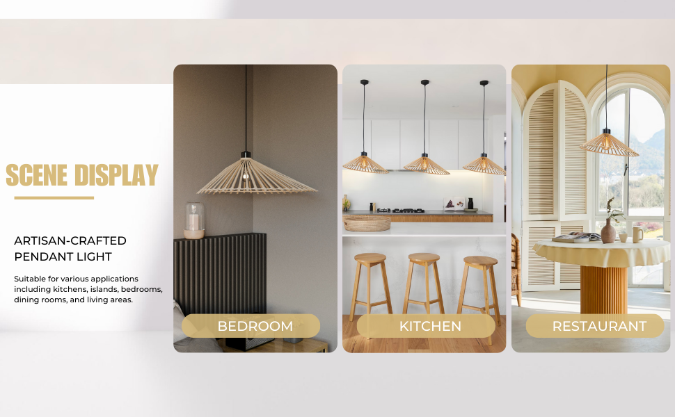 Rattan Hanging Pendant Light (5)