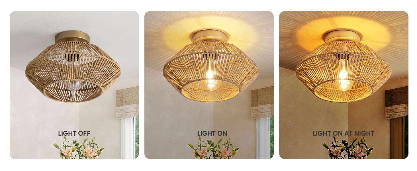 Rattan Ceiling Light (4)