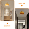 Semi Flush Mount Ceiling Light Fixture Gold Mid Century Modern Ceiling Lighting with Orange Dome Glass Shade Hallway Light Fixtures Ceiling Lamp for Bedroom Living Dining Room Kitchen 