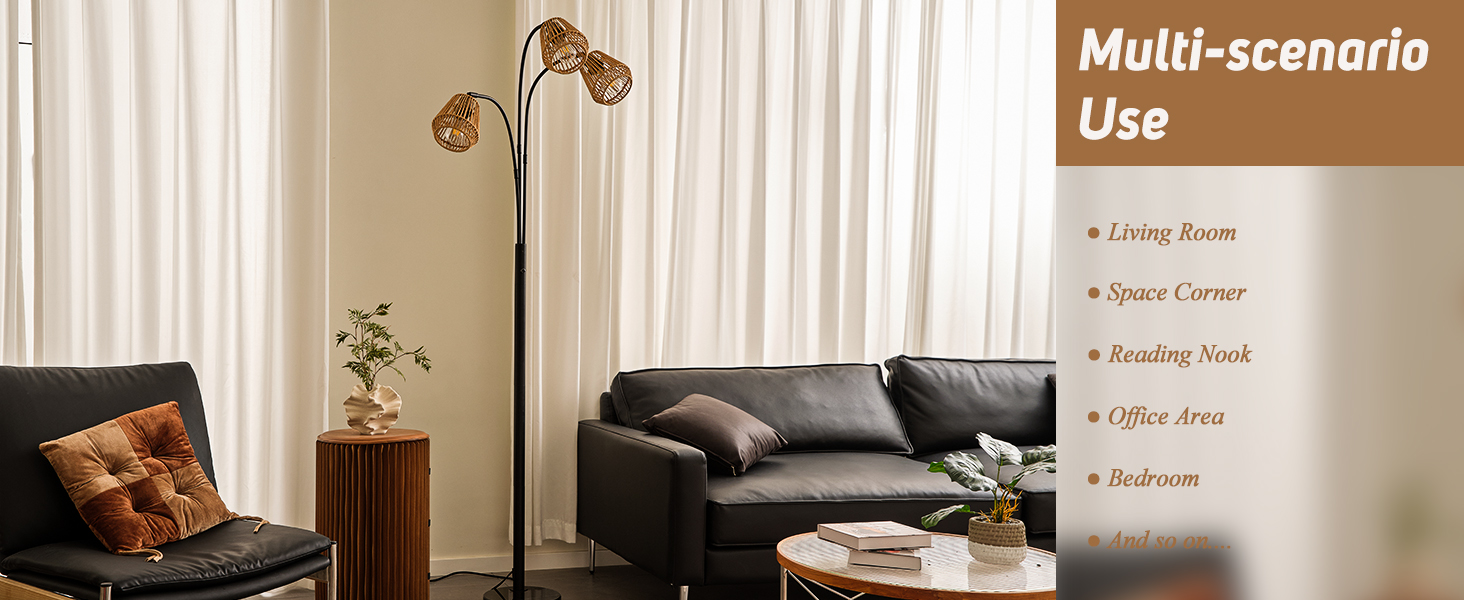 Rattan Floor Lamp for Living Room (6)
