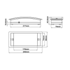 Transparent Polycarbonate Diffuser And ABS Shell New Best-selling Modern Ultra-thin Emergency Light Indoor Lighting 1000mAh Battery