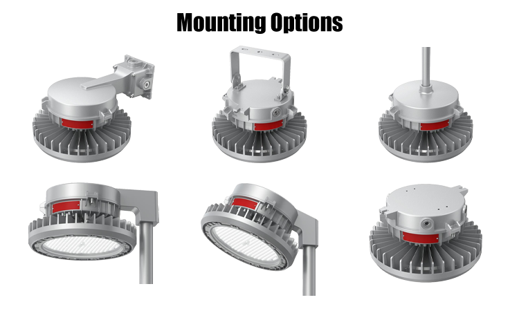 9. Product installation accessories picture 150W 200W 240W emergency lighting outdoor lighting explosion-proof lighting made in China LED explosion-proof lamp 5000K gray explosion-proof lamp LED3030