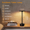 LED Cordless Table Lamps, Portable Rechargeable 5000mAh Outdoor Lighting, 3 Color Stepless Dimming Battery Powered Bedside Table Lamp,wireless Lamp For Bedroom/Living room/Camping/patio