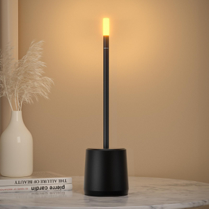 Rechargeable Table Lamp LED Cordless Desk Lamp 2400mAh Battery Operated Cool lamp with 3 Color stepless dimmable Touch Control