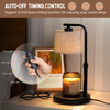 Candle Warmer Lamp with Timer, Dimmable Candle Wax Warmer with 2 Light Bulbs, Height Adjustable Electric Candle Lamp for All Size Scented Candles, Home Room Decor, Gifts for Women Mom 