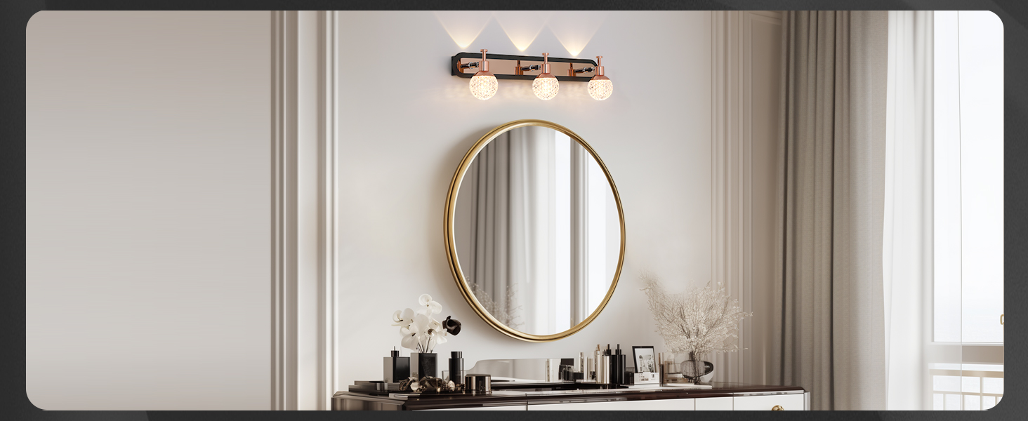 3 Lights Bathroom Vanity Light Over Mirror (8)