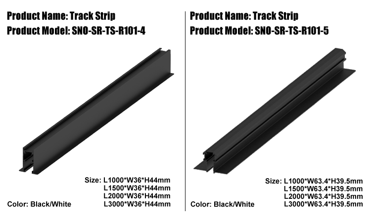 2. China-made modern magnetic LED track lamp tracks M101-R101-4, M101-R101-5, four sizes can be selected