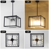 Crystal Chandelier Pendant Lights 4Lights, Modern Gold and Crystal Pendant Lighting Fixture Chandelier Hanging Light for Dining Room Living Room E12 