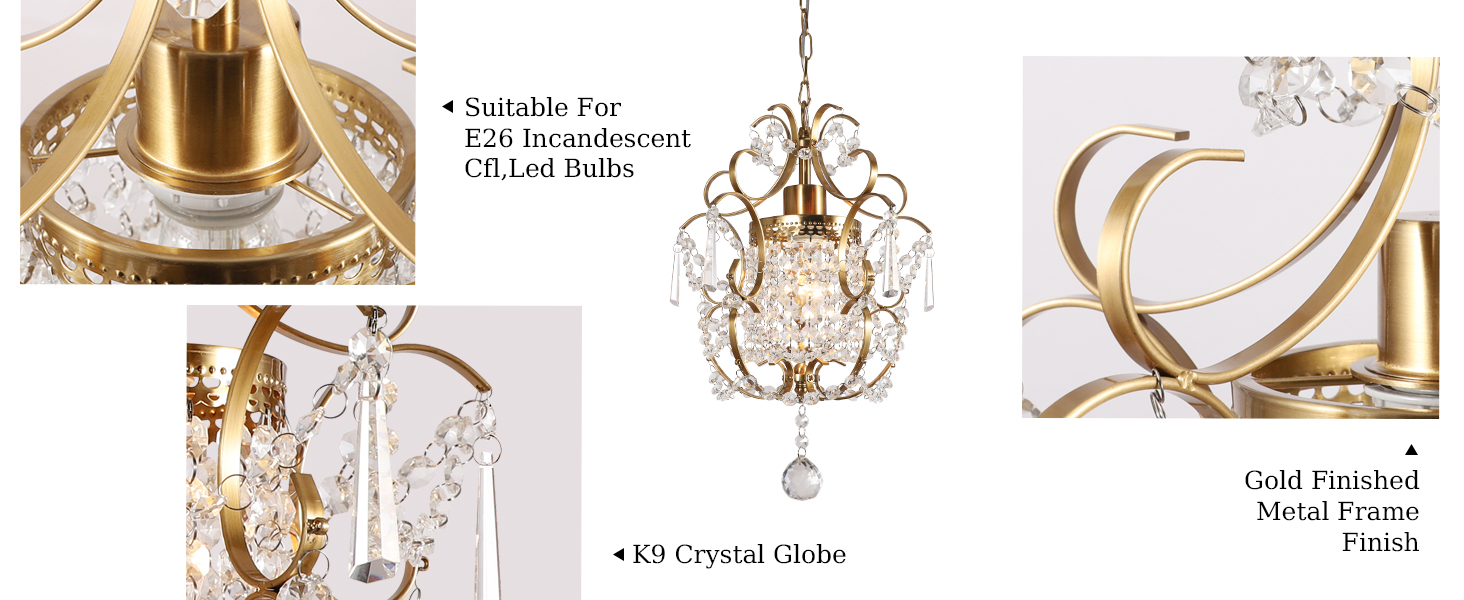 Small Crystal Chandelier (2)