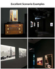 LED Track Light Head, Shapeable Light, Adjustable Directional Aperture Shape for Museum Art Gallery 