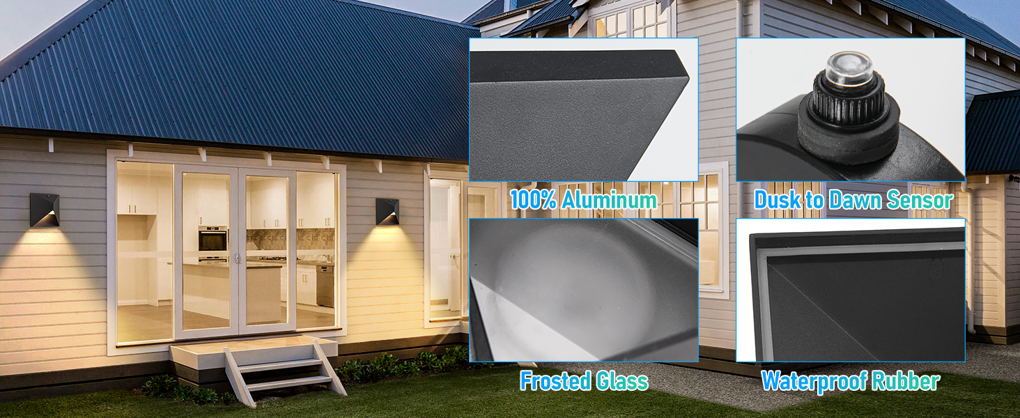 Outdoor Light Fixtures Wall Mount Dusk to Dawn (7)