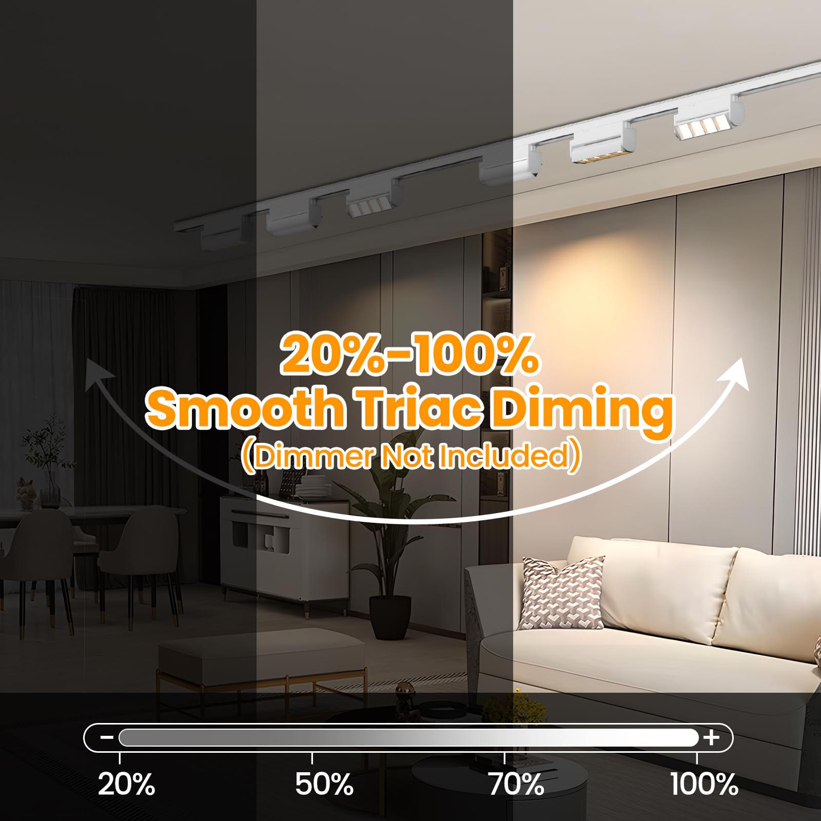 5 Color Linear H Track Lighting Heads H Type Track Light Heads Dimmable LED Track Lighting Fixtures Ceiling Spot Light (3)